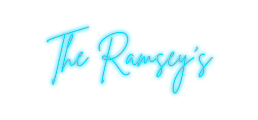 Insegne al neon personalizzate The Ramsey's