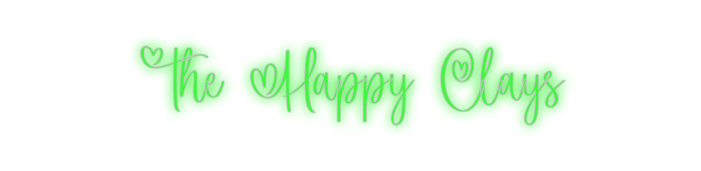 Custom Neon Signs The Happy Clays