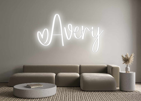 Insegne al neon personalizzate Avery