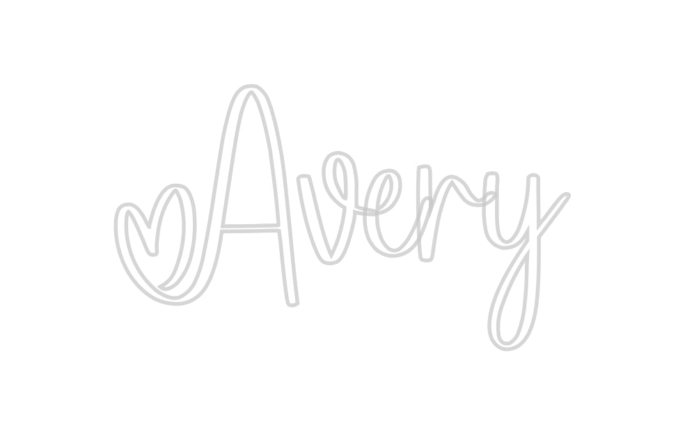 Insegne al neon personalizzate Avery