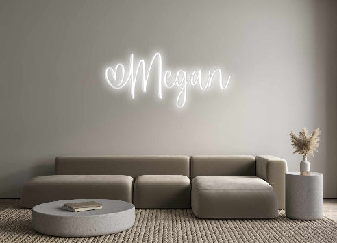 Insegne al neon personalizzate Megan