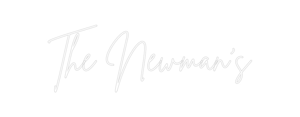 Insegne al neon personalizzate The Newman's