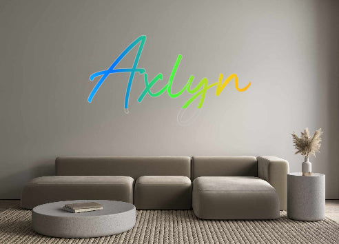 Insegne al neon personalizzate Axlyn