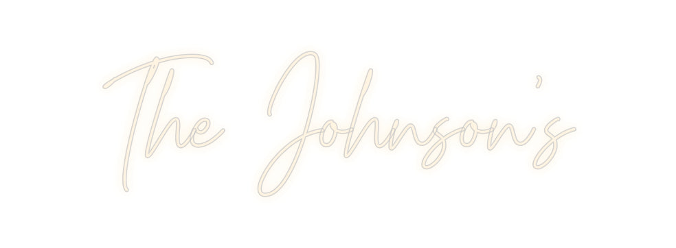 Insegne al neon personalizzate The Johnson's