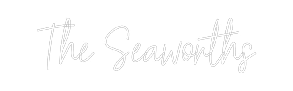 Insegne al neon personalizzate The Seaworths