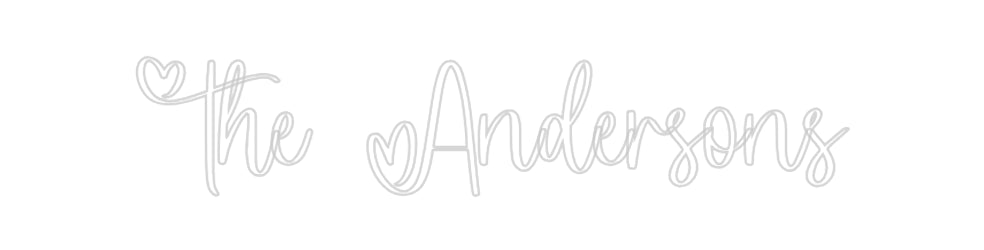 Insegne al neon personalizzate The Andersons