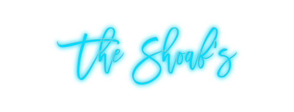 Insegne al neon personalizzate The Shoaf's