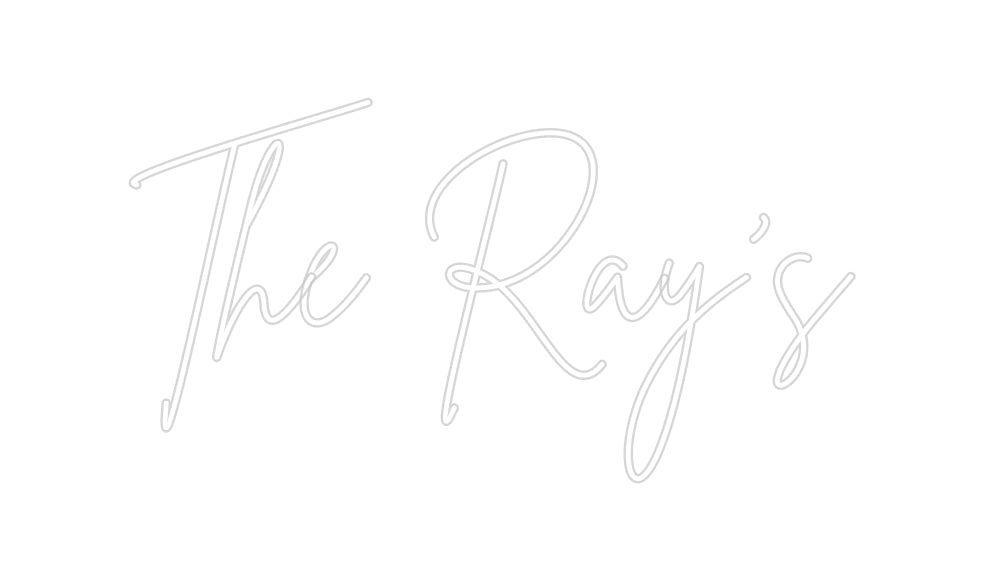 Insegne al neon personalizzate The Ray's