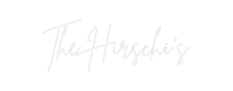 Insegne al neon personalizzate The Hirschi's