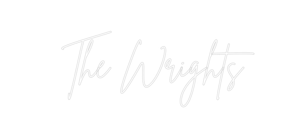 Insegne al neon personalizzate The Wrights