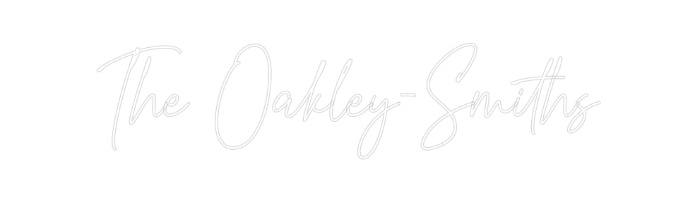 Insegne al neon personalizzate The Oakley-Sm...