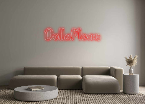 Insegne al neon personalizzate DollaMenu