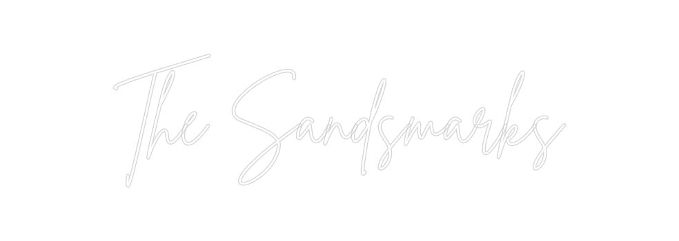 Insegne al neon personalizzate The Sandsmarks