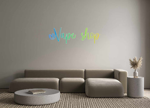 Negozio Vape di insegne al neon personalizzate