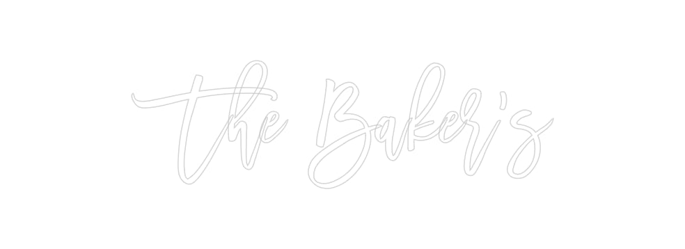 Insegne al neon personalizzate The Baker's