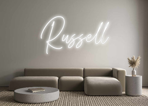 Insegne al neon personalizzate Russell