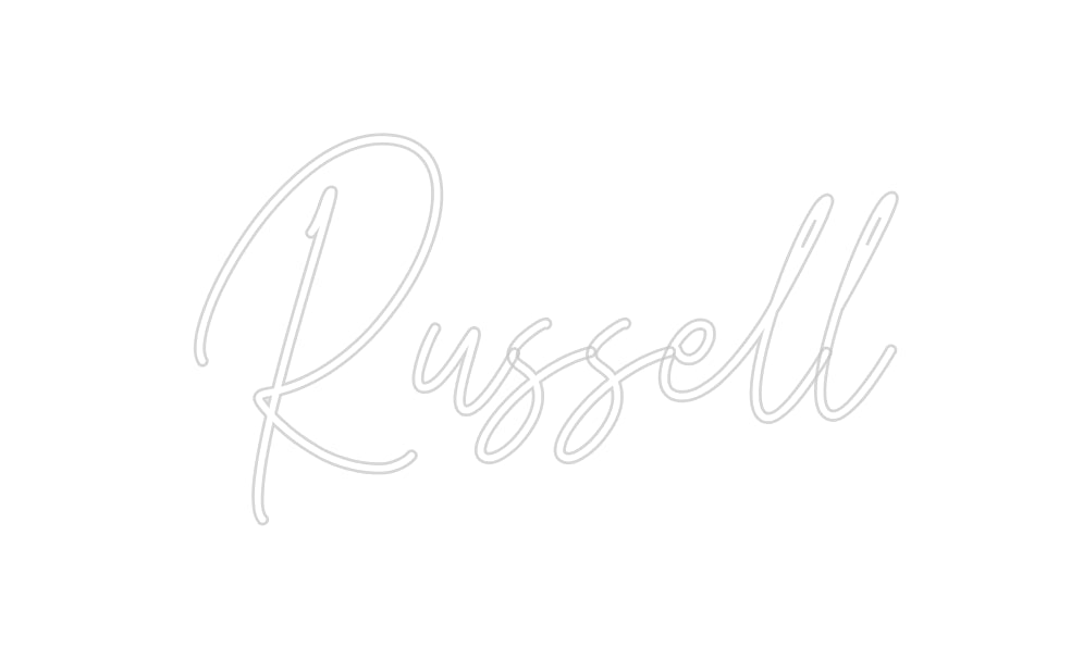 Insegne al neon personalizzate Russell