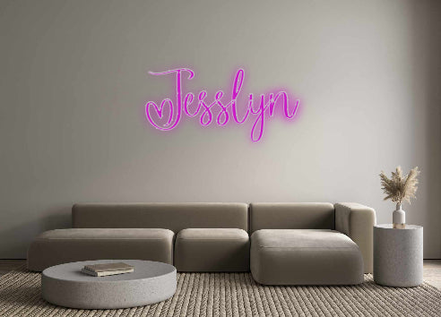 Insegne al neon personalizzate Jesslyn