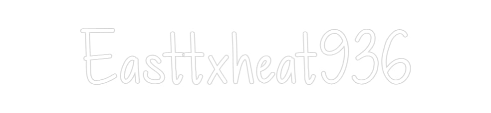 Insegne al neon personalizzate Easttxheat936