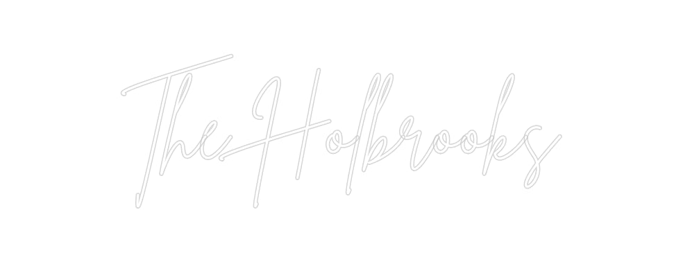 Insegne al neon personalizzate The Holbrooks