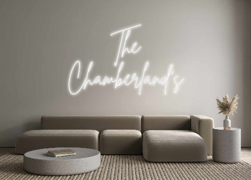 Custom Neon Signs The 
Chamber...