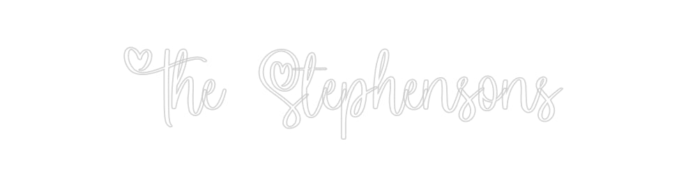 Insegne al neon personalizzate The Stephensons