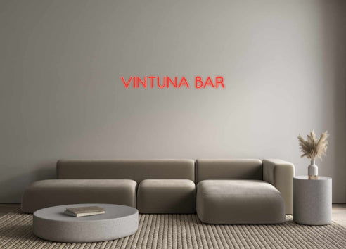 Insegne al neon personalizzate VINTUNA BAR