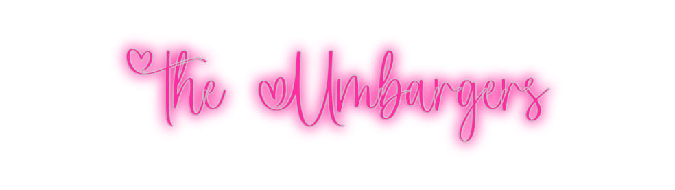 Insegne al neon personalizzate The Umbargers