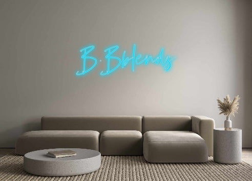 Insegne al neon personalizzate B.Bblends