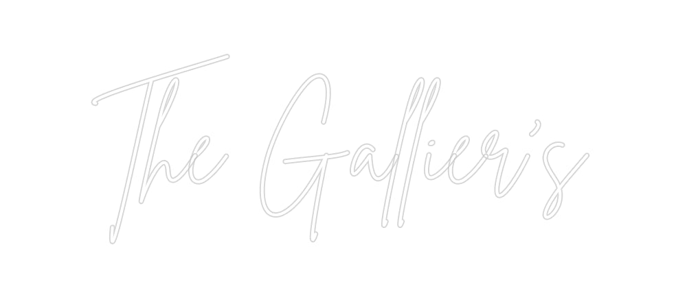 Insegne al neon personalizzate The Gallier's