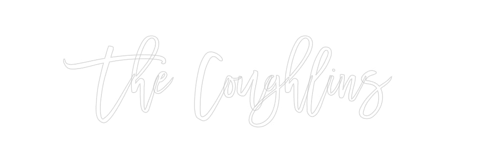 Insegne al neon personalizzate The Coughlins