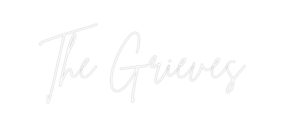 Insegne al neon personalizzate The Grieves