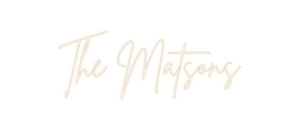 Insegne al neon personalizzate The Matsons