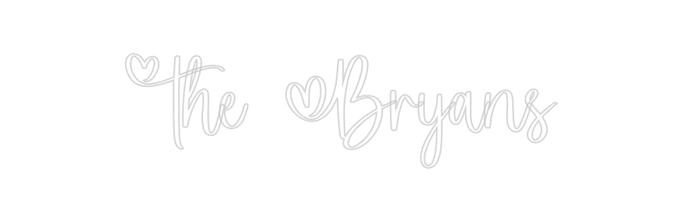 Insegne al neon personalizzate The Bryans