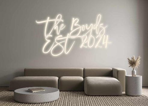 Insegne al neon personalizzate The Boyds
 ES...