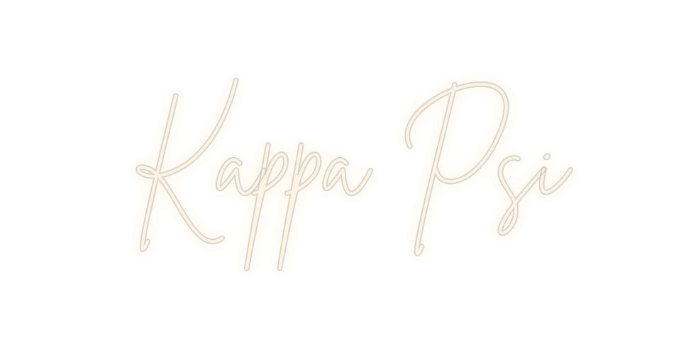 Custom Neon Signs Kappa Psi