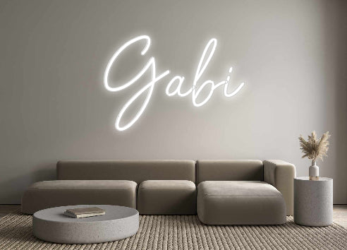 Insegne al neon personalizzate Gabi