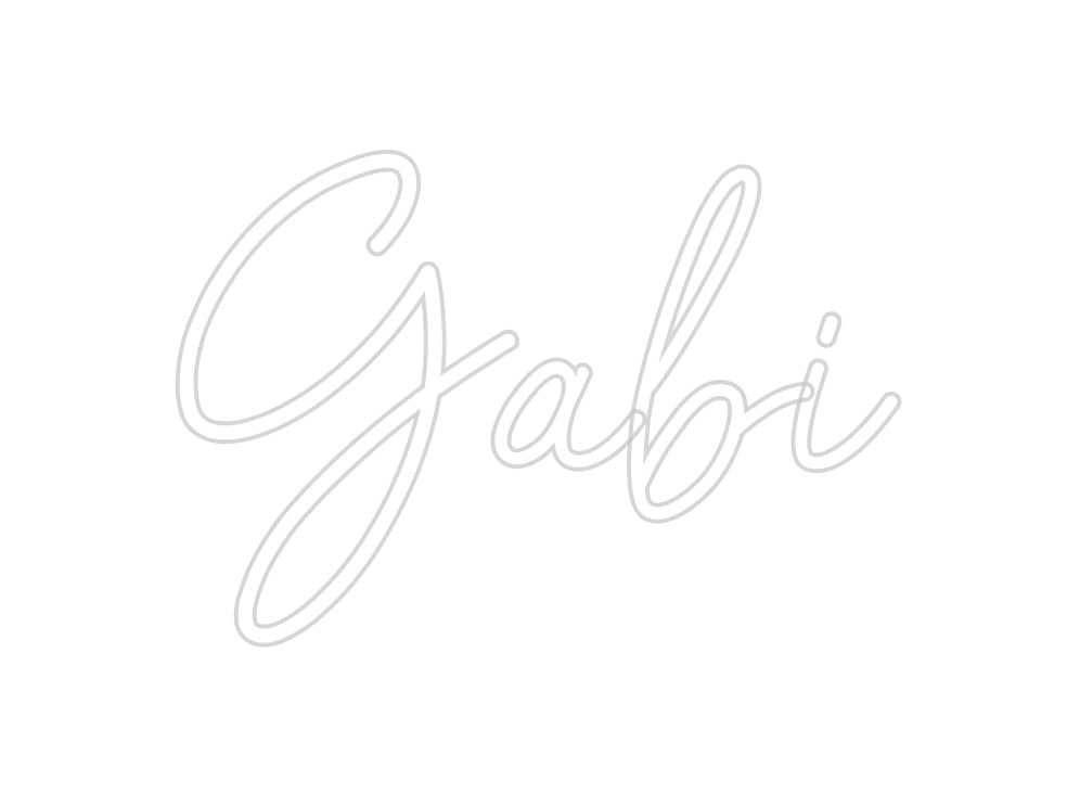 Insegne al neon personalizzate Gabi