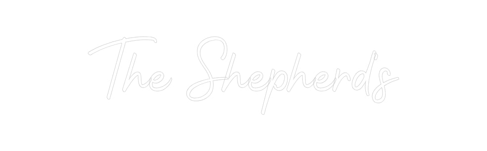 Insegne al neon personalizzate The Shepherd's