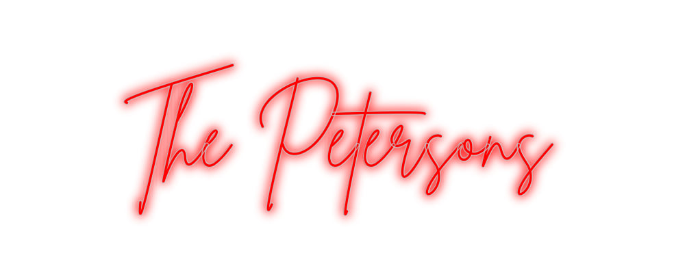 Insegne al neon personalizzate The Petersons