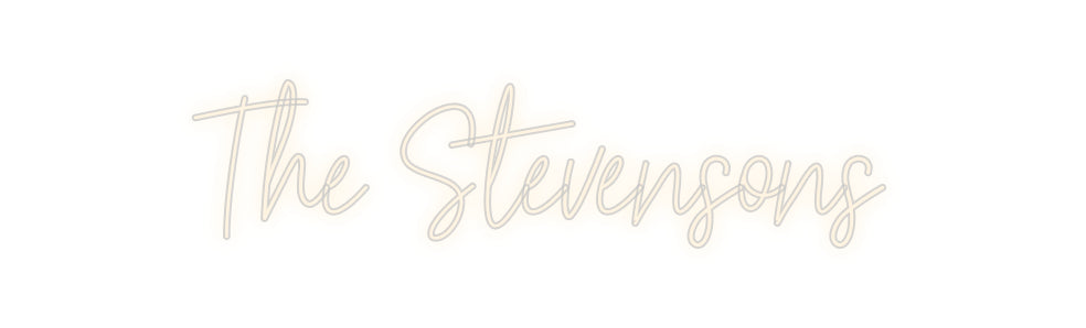 Insegne al neon personalizzate The Stevensons