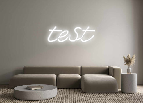 Test personalizzato delle insegne al neon