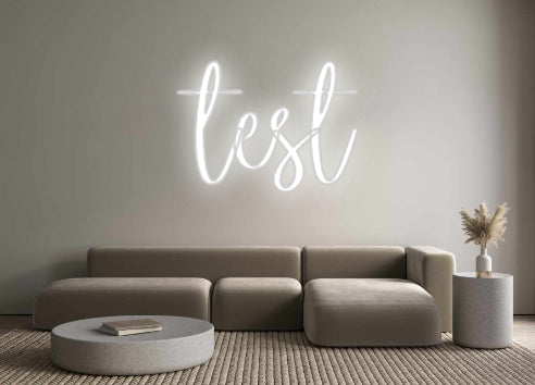 Test personalizzato delle insegne al neon