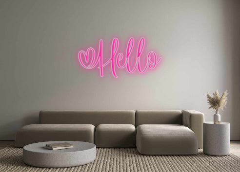 Custom Neon Signs Hello