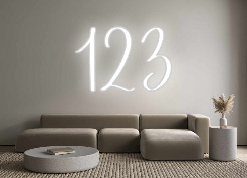 Insegne al neon personalizzate 123