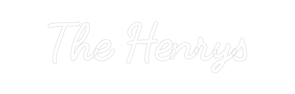 Insegne al neon personalizzate The Henrys