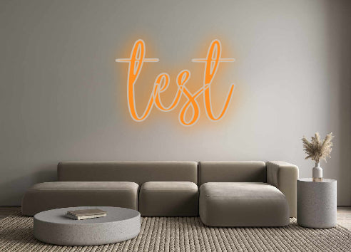 Test personalizzato delle insegne al neon