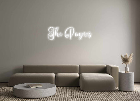 Insegne al neon personalizzate The Paynes