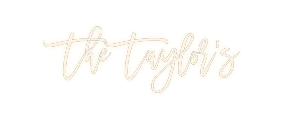 Insegne al neon personalizzate The Taylor's