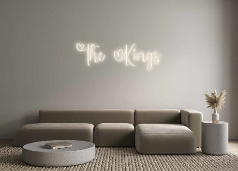 Insegne al neon personalizzate The Kings